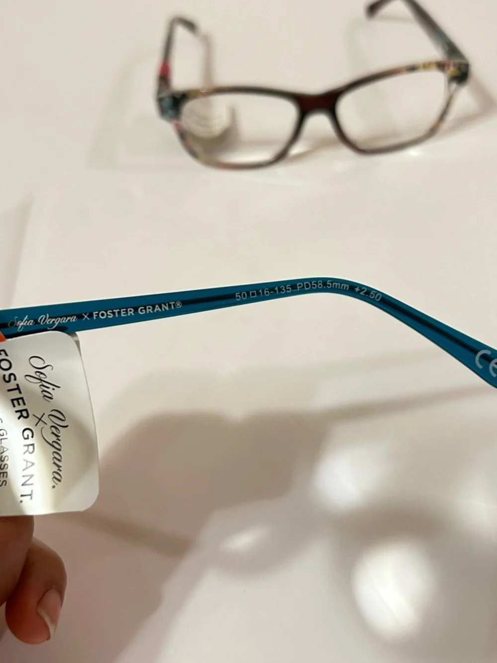 Sofia Vergara Foster Grant Reading Glasses +2.50 Womens Blue Frame New Case